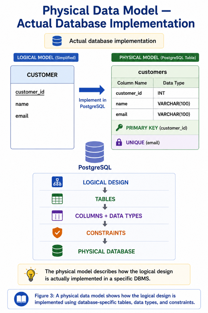 Physical Data Model — Actual Database Implementation